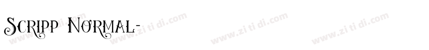 Scripp Normal字体转换 Scripp Normal字体转换